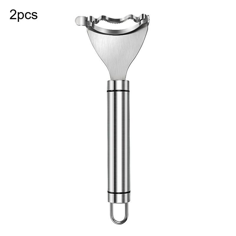 

2/4pcs all-season Usable Stainless Steel Artificial Jade Grains Remover - Manual Peeler for Home and Commercial Kitchen Use