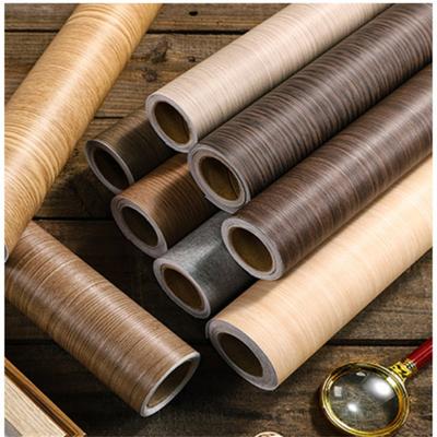 40cm Width Wood Grain PVC Wallpaper for Door Wardrobe Cupboard Table Furniture Waterproof Self Adhesive Stickers Home Decor Film