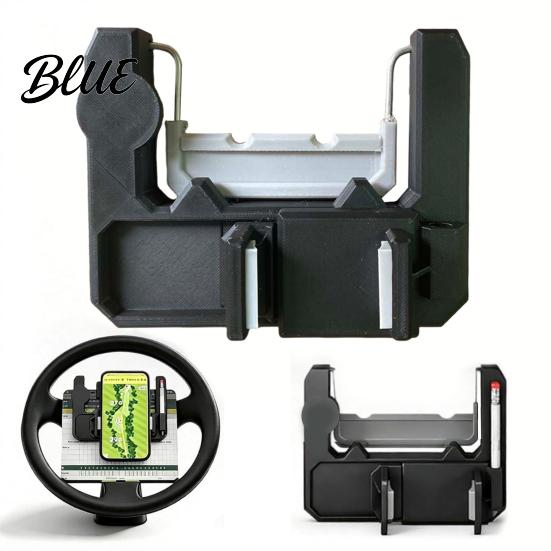 Flip-up Phone Holder Golf Cart Steering Wheel Holder, Universal Mount for Cart, Anti-Slip