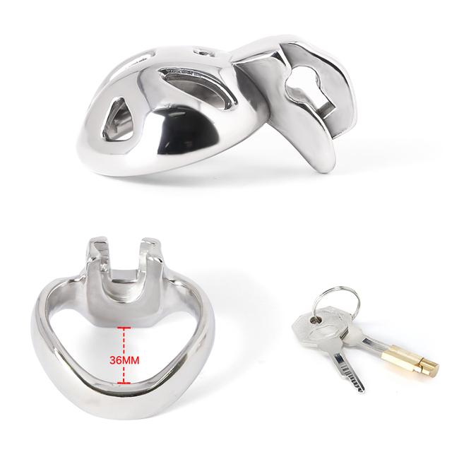 Super Small 3 Color Male Chastity Cage Stainless Steel Lockable Penis Ring Cock Cage Metal Chastity Belt Adults Sex Toys For Men