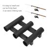 Fishing Rod Holder ABS 3 Tubes Rod Rack Bracket Fishing Accessories for Freshwater Seawater Kayak Yacht