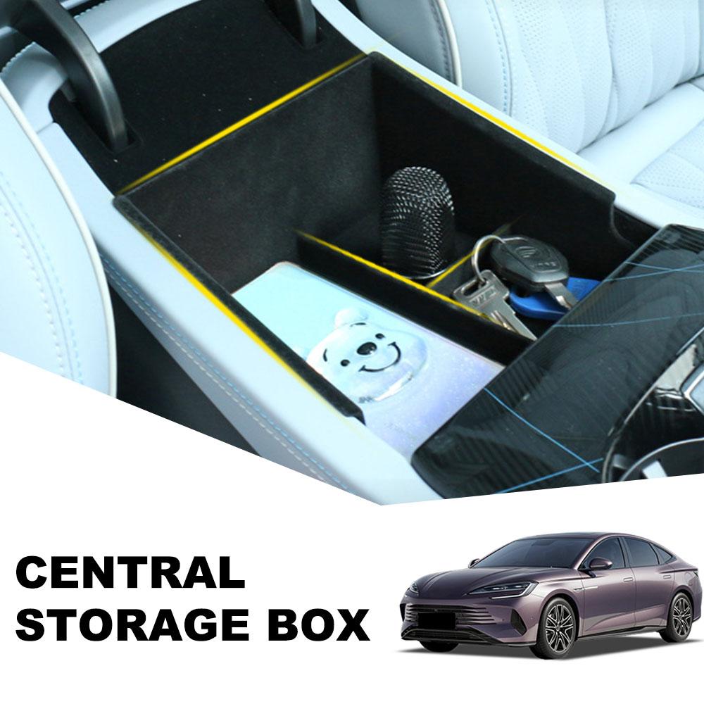 Car Organizer Box for BYD Seal Atto 4 EV 2022~2024 2023 Holder Sundries Packing Central Armrest Control Storage Tray Accessories
