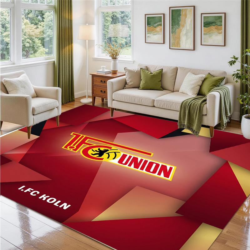 Union Berlin FC Design Kristall-Samt-Teppich Weich Dekorative Matte für Schlafzimmer Eingang