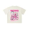 260 GSM Double Yarn 32 Count 100% Cotton Demon Slayer V56 Nezuko Print Unisex Heavy Cotton T Shirt