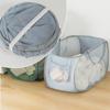Folding Laundry Basket Organizer For Dirty Clothes Bathroom Clothes Mesh Storage Bag Household Wall Hanging Basket Frame