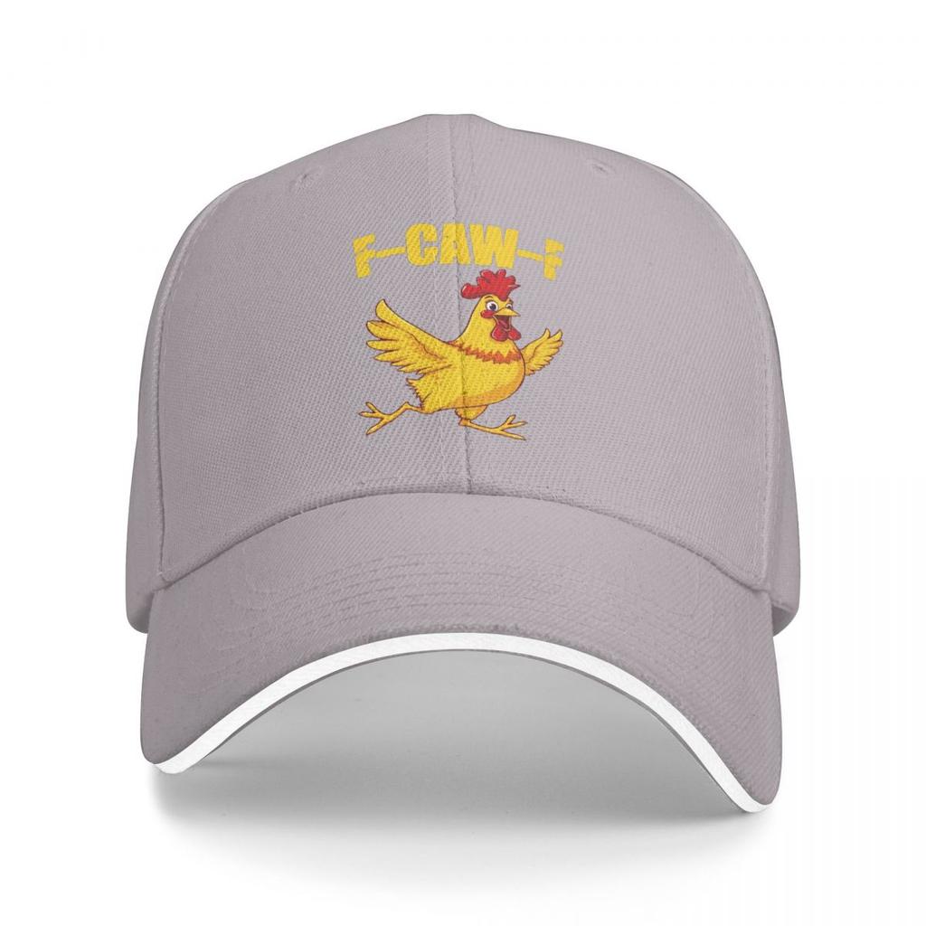 Funny F Caw F Chicken FCAWF Baseball Caps Snapback Baseball Hats Breathable Casual Casquette Outdoor Unisex