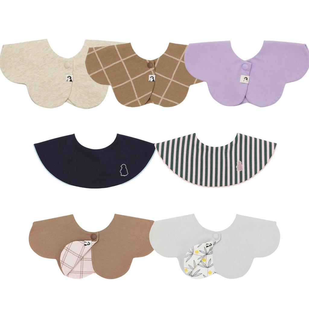 Konny Baby Bib Baby Absorbent and Quick For Girls and Baby Baby Shower 7 Brown Midnight Pink Mocha Warm [Konny] Set, Bib, 360° Rolling, Drying,