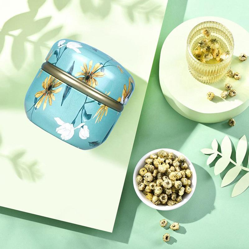 Tea Containers Candle Cans Tea Box Candy Snacks Small Round Cans Mini Portable Tin Cans Packaging