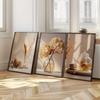 Minimalist Beige Flowers Modern Canvas Painting Modern Scenery Gallery Floral Poster Modern Living Room Bedroom Home Decor