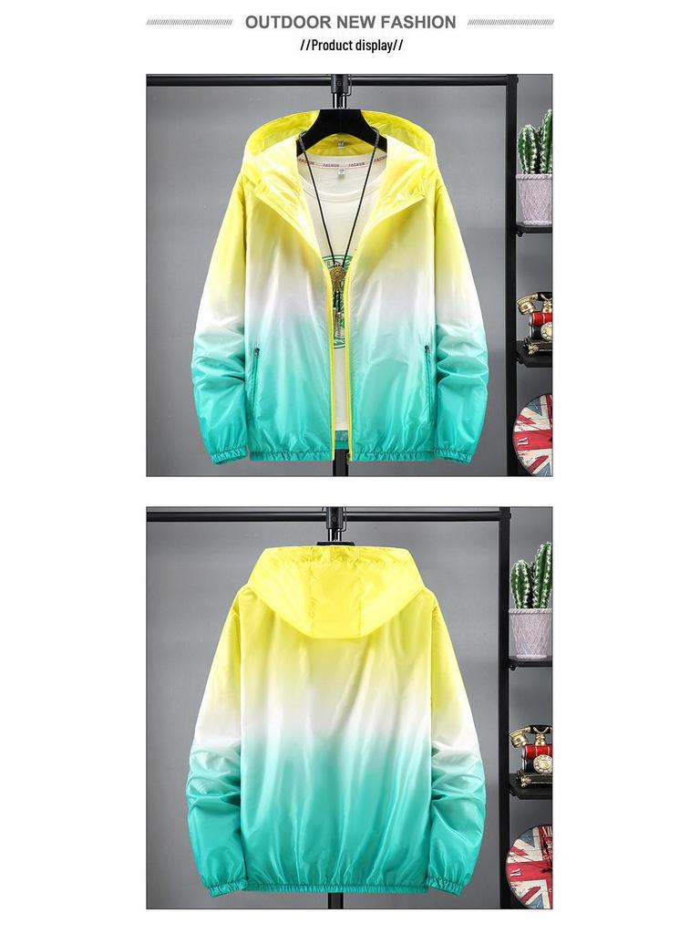 Unisex Quick-Dry Sun Protection Jacket for Outdoor & Fishing, Plus Size, Long Sleeve