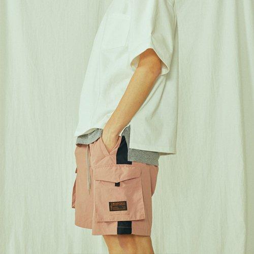 BLEDITION Pocket Track Shorts Pink