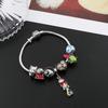 The Nightmare Before Christmas Enamel Charm Bracelet Jack Skellington Sally DIY Couple Beads Bangles Gifts for Lovers