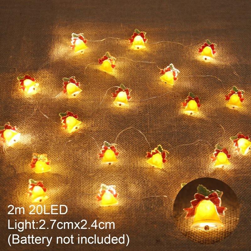 Snowman Christmas LED Garland String Light Merry Christmas Decorations For Home 2026 Xmas Tree Ornament Navidad New Year Gifts