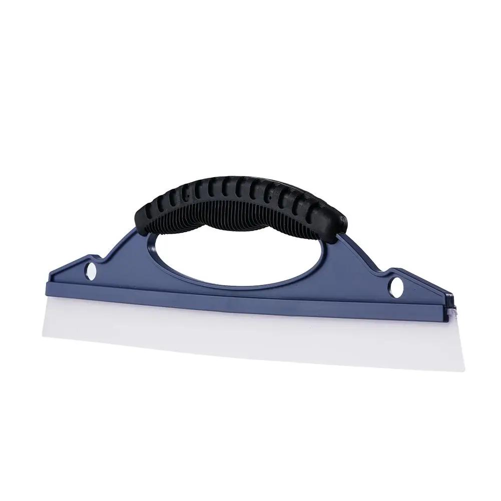

Car Wash Glass Scraper - Curved Ergonomic Handle, Soft Silicone Scratch-Free 32*10cm Effort-Saving For Car Window Cleaning F5S4 синий