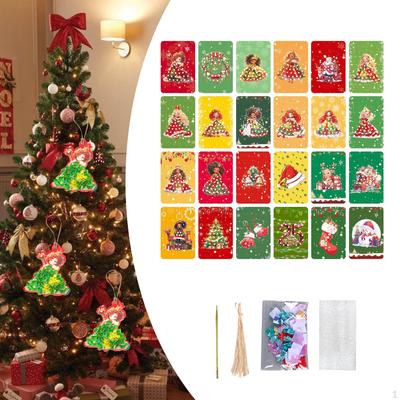 Adesivo de pintura DIY, artesanato com tema de Natal, brinquedos, vestido de princesa, 3D, colado, cutucando, pranchetas de desenho