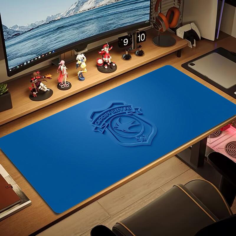 Cardiff City Football Club Mouse Pad Large Gaming Table Cushion Non-slip Laptop Tablet Big Mousepad XXL Mat Mini PC Playmat With Lock edge_xia