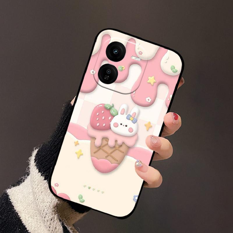 For IQOO Z9x Case Soft Silicone Shockproof Protection Cases Funda For Vivo IQOO Z9x Anti-fall Protection Phone Cover Coque