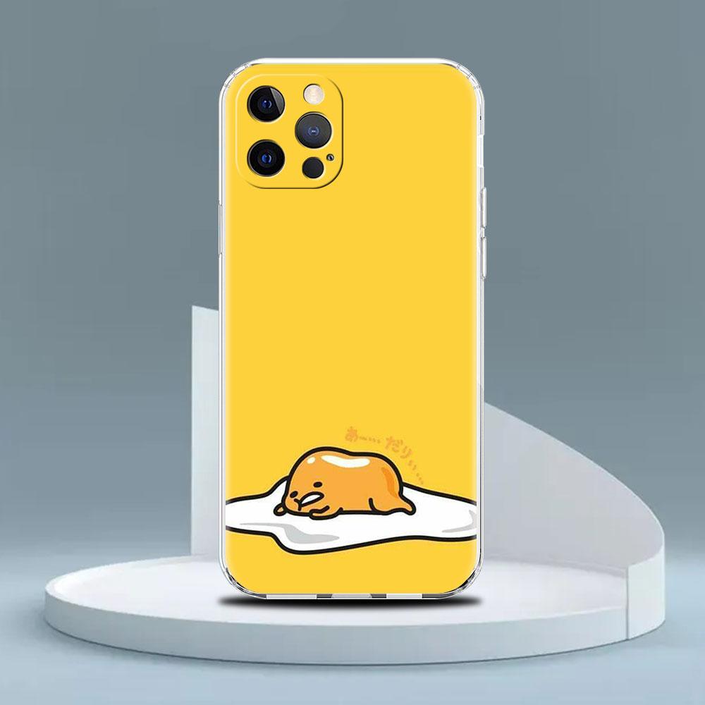 Gudetama Clear Case For Apple iPhone 14 11 13 12 Pro 7 8 Plus XR X XS Max 6 6S 14Pro Silicone Phone Cover