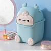 Little Monster Trash Can 12 Months Old Small Monster Trash Can Exquisite Craftsmanship Cute Shape with Lid for Bedroom Living Room Practical