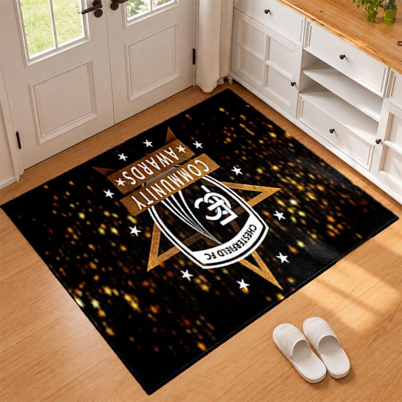 Chesterfield F.C Carpet Door Mat for Living Room or Bedroom Protective Mat Under Chair Office Decoration Christmas Gift Birthday Present
