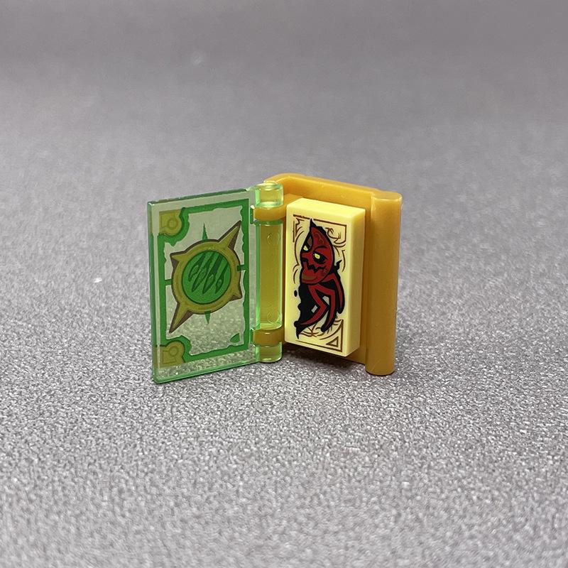 Bloki budulcowe małych cząstek: Minifigurka Otwierana Książka Magiczna 24324 & 24093