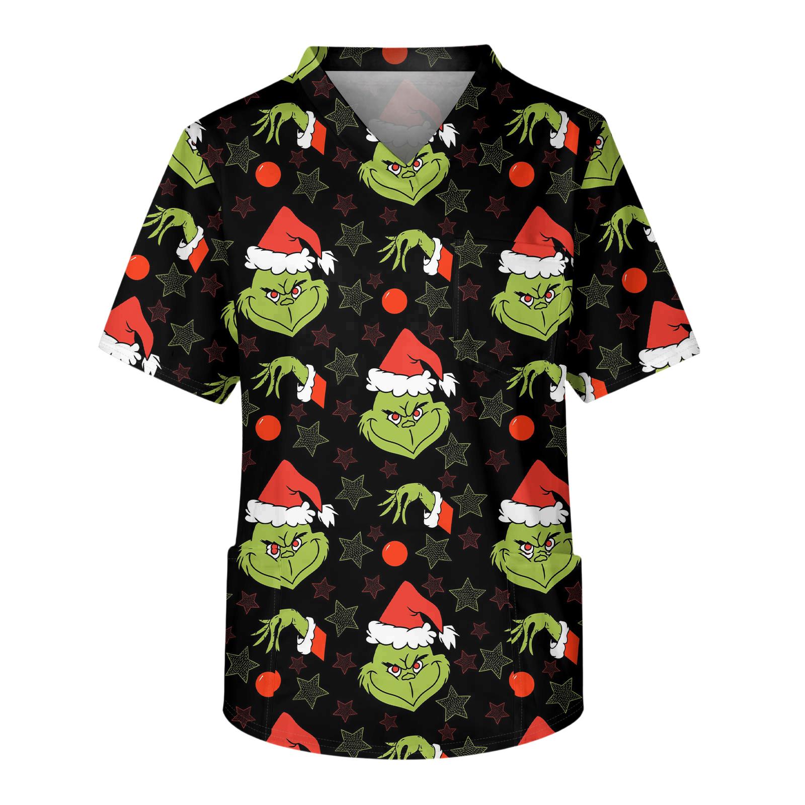 

Мужской повседневный топ с коротким рукавом, V-образным вырезом и принтом, с накладным карманом спереди XXXL чёрный