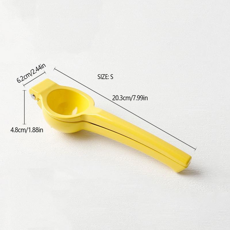 Manual Juicer Aluminum Alloy Juicer Portable Practical Kitchen Tool Thickened Arc Design Hand Pressed Fruit Orange Lemon Juicer