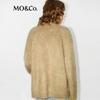 MO&Co. Women's V-Neck Mohair Blend Knit Cardigan