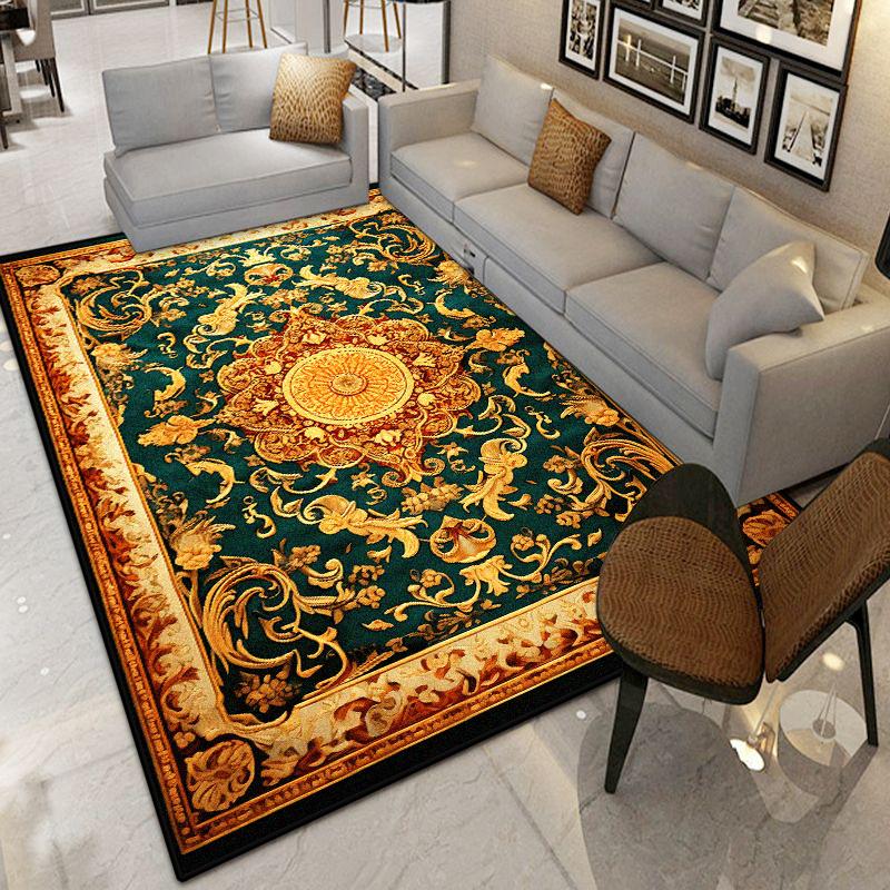Retro European Style CARPET FOR LIVE ROOM Decoration Bedroom Washable Cloakroom Lounge Rug Non-slip Coffee Tables Mat Floor Mats