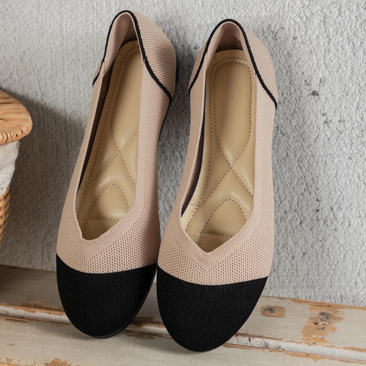 Женские дышащие сетчатые туфли на плоской подошве — фото 7