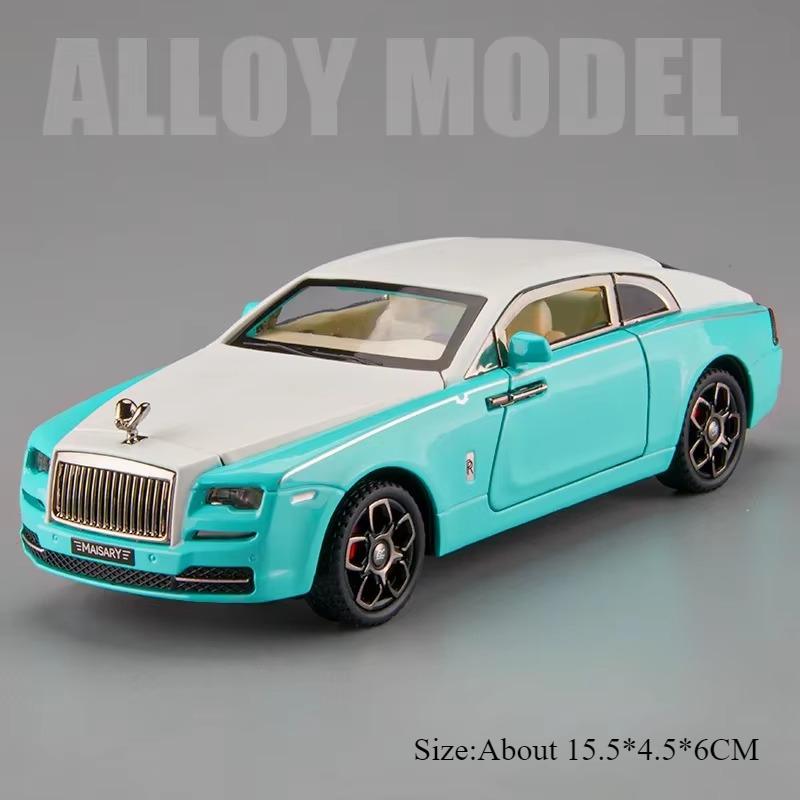 1:32 Rolls-royce Wraith Dawn Auto Spielzeug Diecast Legierung Miniaturmodell 4 Türen zu öffnen Sound Licht Rückziehfahrzeuge Erwachsener Junge Geschenke