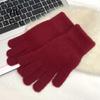 Nové dámské pletené vlněné rukavice z králičí kožešiny na podzim a zimu, větruodolné studentské teplé zesílené chrániče zápěstí, rukavice s dělenými prsty
