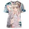 Arknights Vintage T Shirt Men Anime Cosplay Arknights Graphic Tee Casual O-Neck Kawaii Clothes Summer Short Sleeve Plus Size Tops