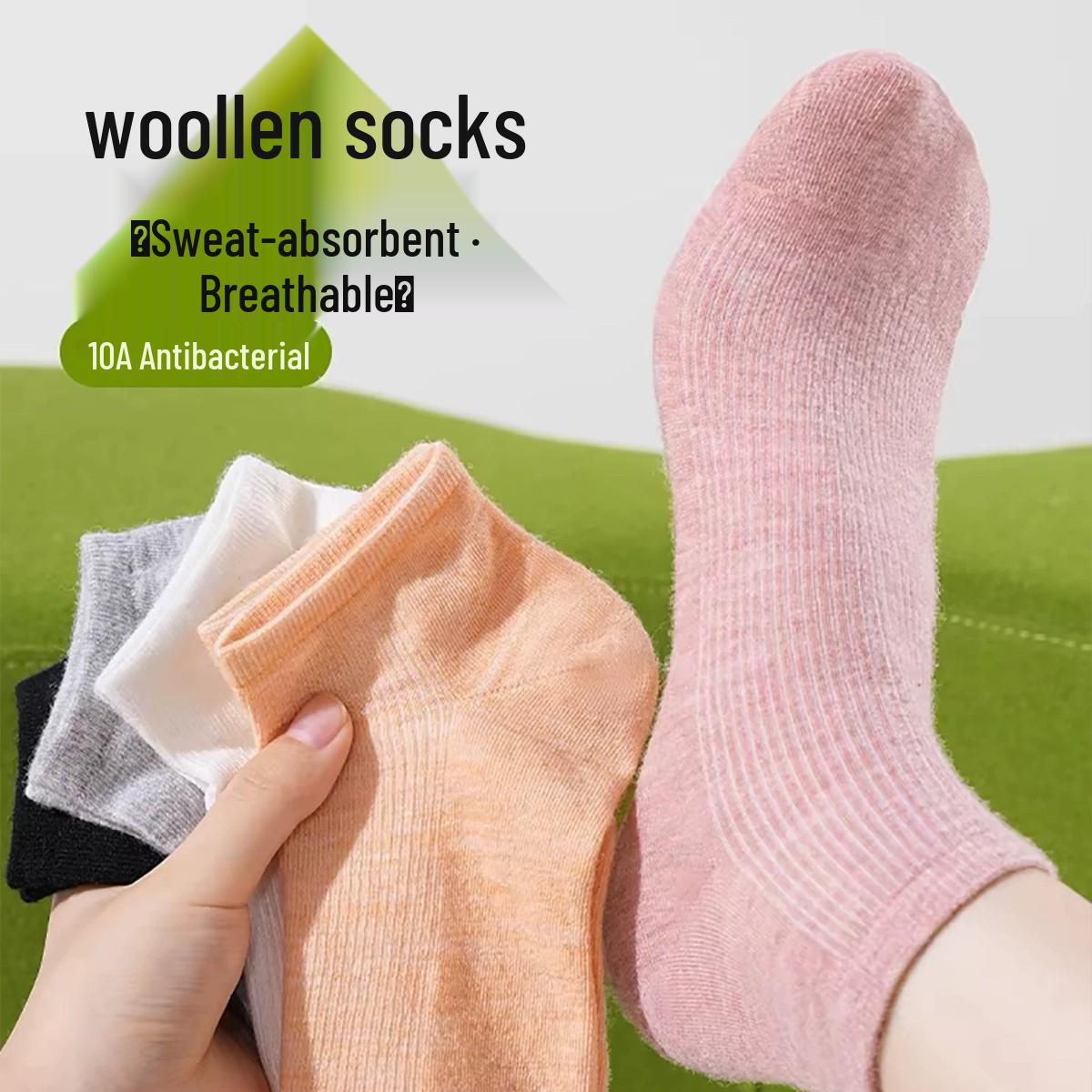 

Women s Spring & Summer Low-Cut Invisible Boat Socks - Thin, Breathable, Sweat-Absorbing Sports Socks One Size - Shallow Wool Boat Socks чёрный