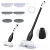 Portable Electric Spin Scrubber Cordless Power Scrubber for Hard Floors Tile and Grout Cleaning with 60 Mins Runtime