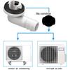 Air Conditioner Drain Nozzle Air Conditioner Drain Connector Effective Draining Long-lasting Performance PVC Material
