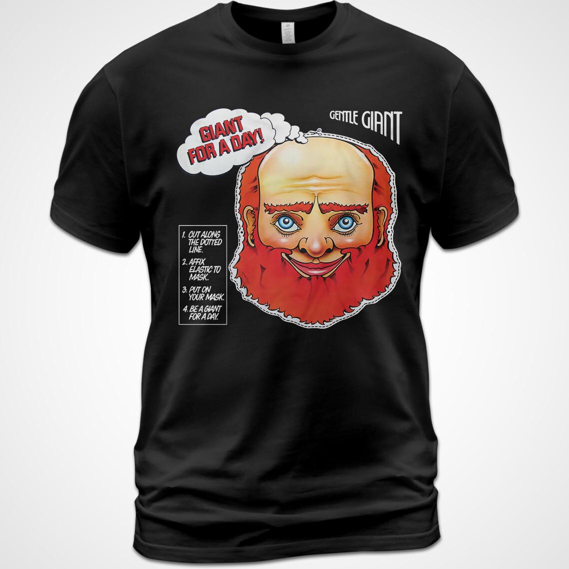 Cotton T-shirt Tops Tee Gentle Giant Giant for a Day Album Tee Gary Green Kerry Minnear XL