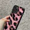 New Luxury Pink Leopard Print Phone Case For Samsung Galaxy S25 Ultra S26 S24 S23 FE S22 Plus S21 S20 A54 A55 A35 A15 Soft Cover