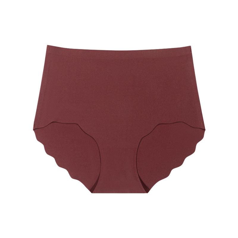 Seamless High Waist Ice Silk Tummy Control Yoga Briefs for Women