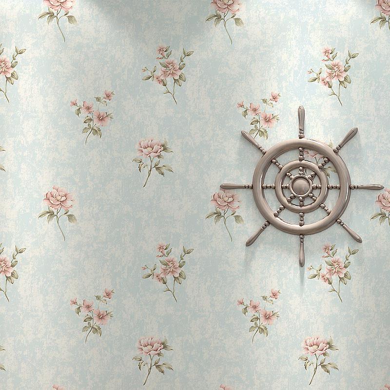 Light Purple 3D Floral Embossed Wallpaper for Bedroom, Living Room, Hotel, or Beauty Salon