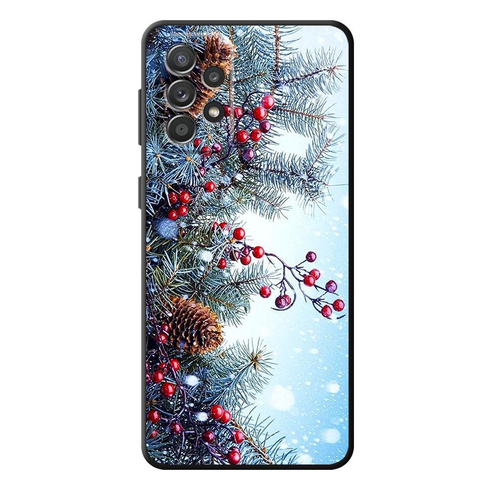 Merry Christmas Snow Winter Case for Samsung Galaxy A13 A52 5G A72 A21s A11 A22 A32 A51 4G A71 A12 A73 A53 TPU Soft Silicone Bag