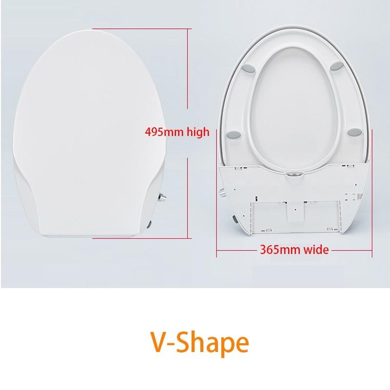 Soft Closing Silence Toilet Seat Cover Manual Control Universal Toilet Seat Lid Non-Electric Flushing Bidet Toilet Seat
