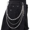 Punk Side Chain Trendsetting Metal Pants Jewelry Layered Body Chain Trousers Street Clothing Accessories
