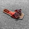 Sandals Women Flip Flops Rhinestone Flat Sandals Ladies Slippers Shoes Female Sqaure Toe Bling Party Sandalias Mujer