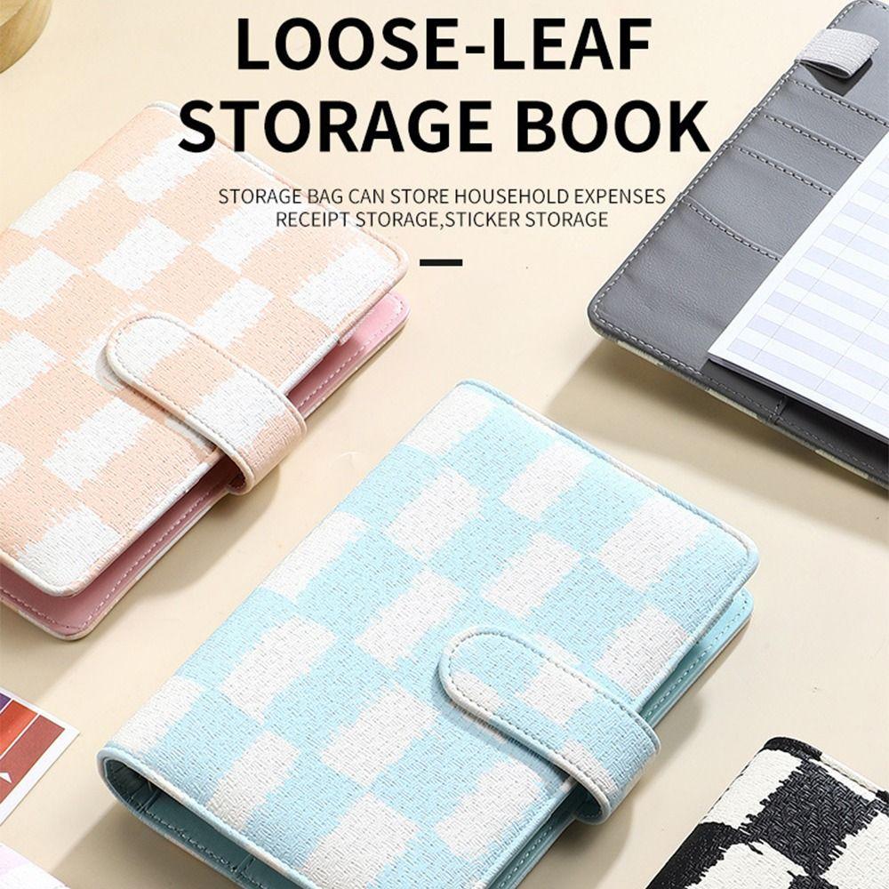 Waterproof Money Saving Binder Loose-Leaf A6 Budget Binder with Cash Envelope  Financial Planning