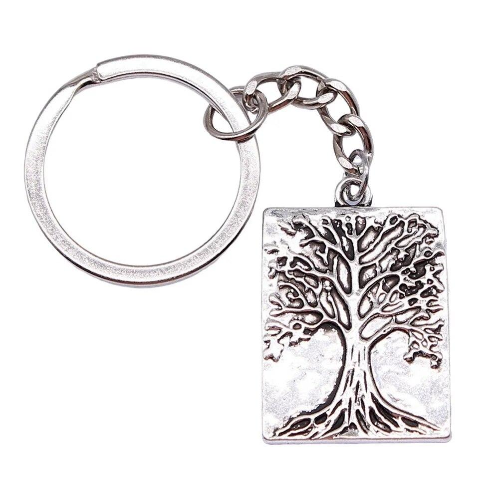 Tree Of Life Klíčenky Ozdoby Předměty Výroba šperků Velikost prstenu 28 mm