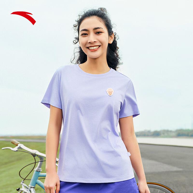 Anta Women s Summer Fun Logo Loose Fit T-Shirt XS