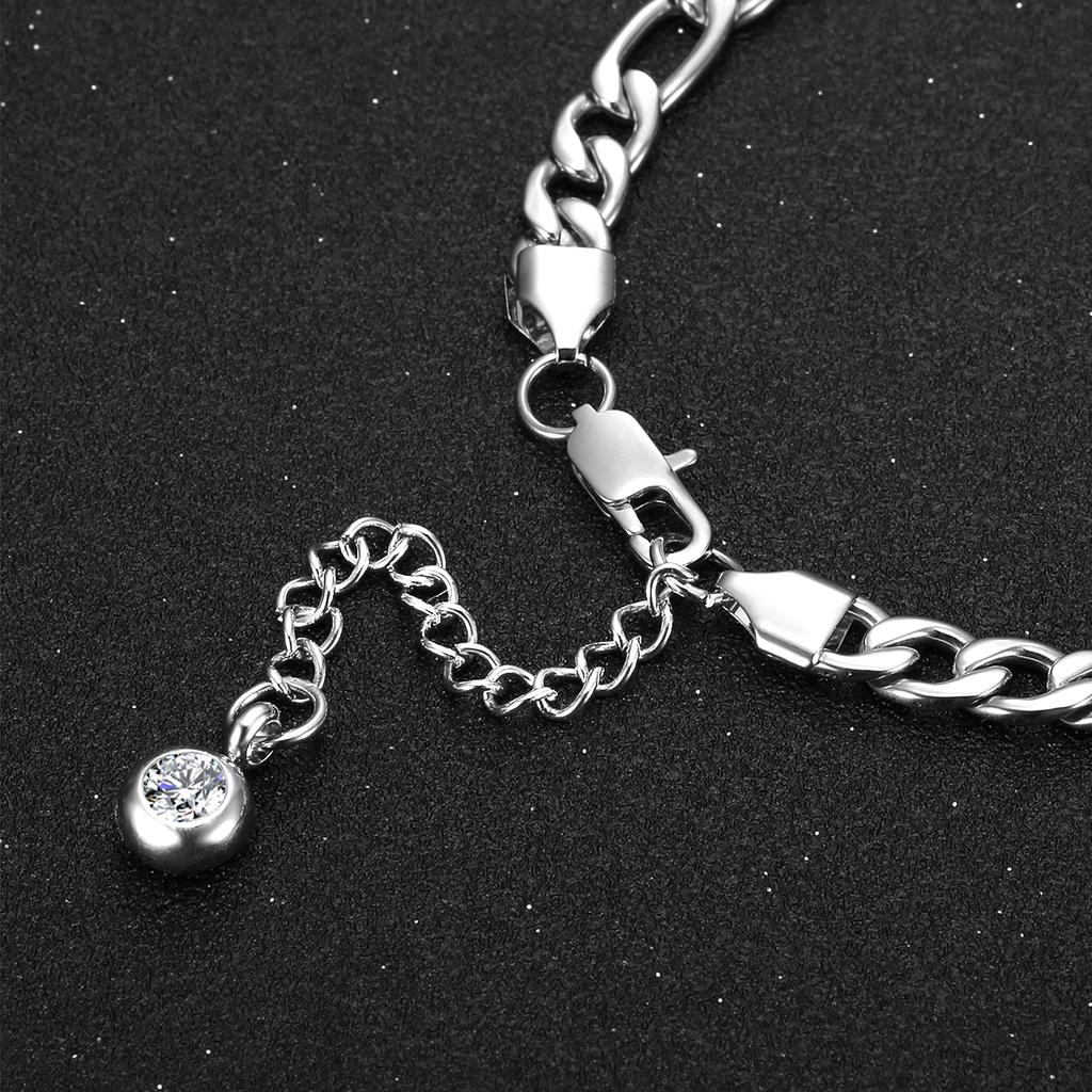 Anklet For Women Silver Color Stainless Steel Figaro Link Ankle Bracelets Summer Fashion Leg Chain Beach Foot Jewelry Ancklets