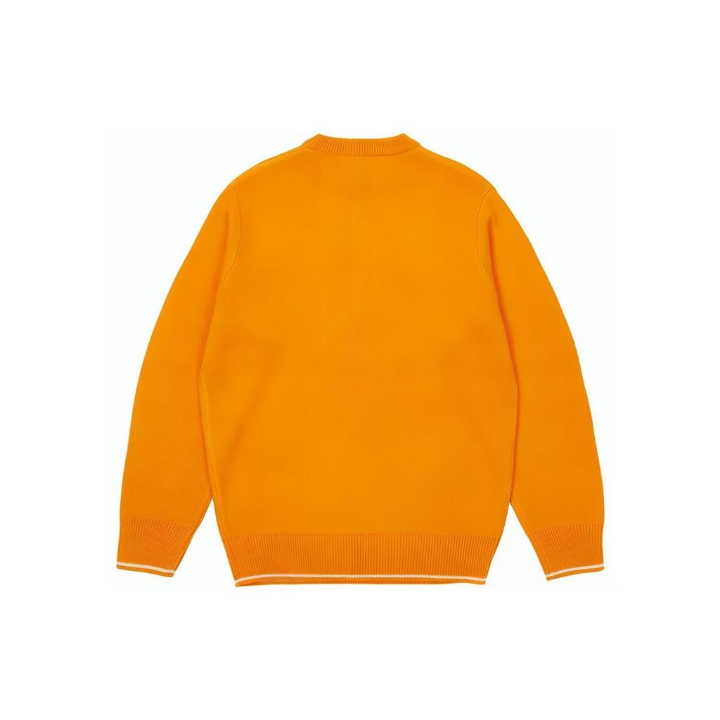 Palace Finger Pattern Crew Neck Wool Sweater Knitwear Unisex Tops Yellow P20KW012