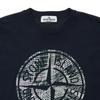 Stone Island T-Shirt Logo Print Casual Short Sleeve Kids Tops Navy-Blue 781621072-V0020